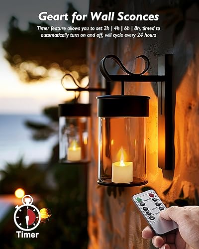 Miniatura 19 de Homemory Paquete de 24 velas votivas LED con control remoto de más de 400 horas, velas votivas LED con temporizador de 2/4/6/8H, velas de té que