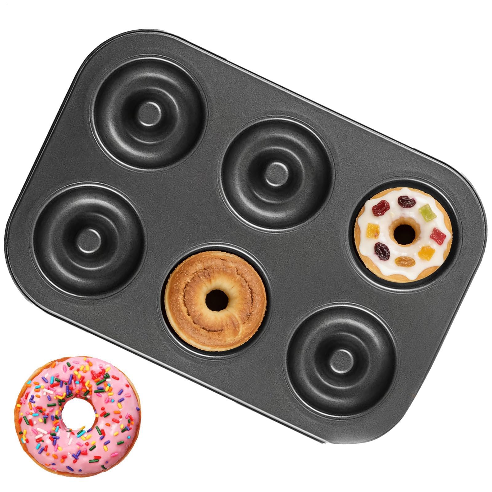 Molde de donut para horno y utensilios de cocina antiadherentes para repostería de casa