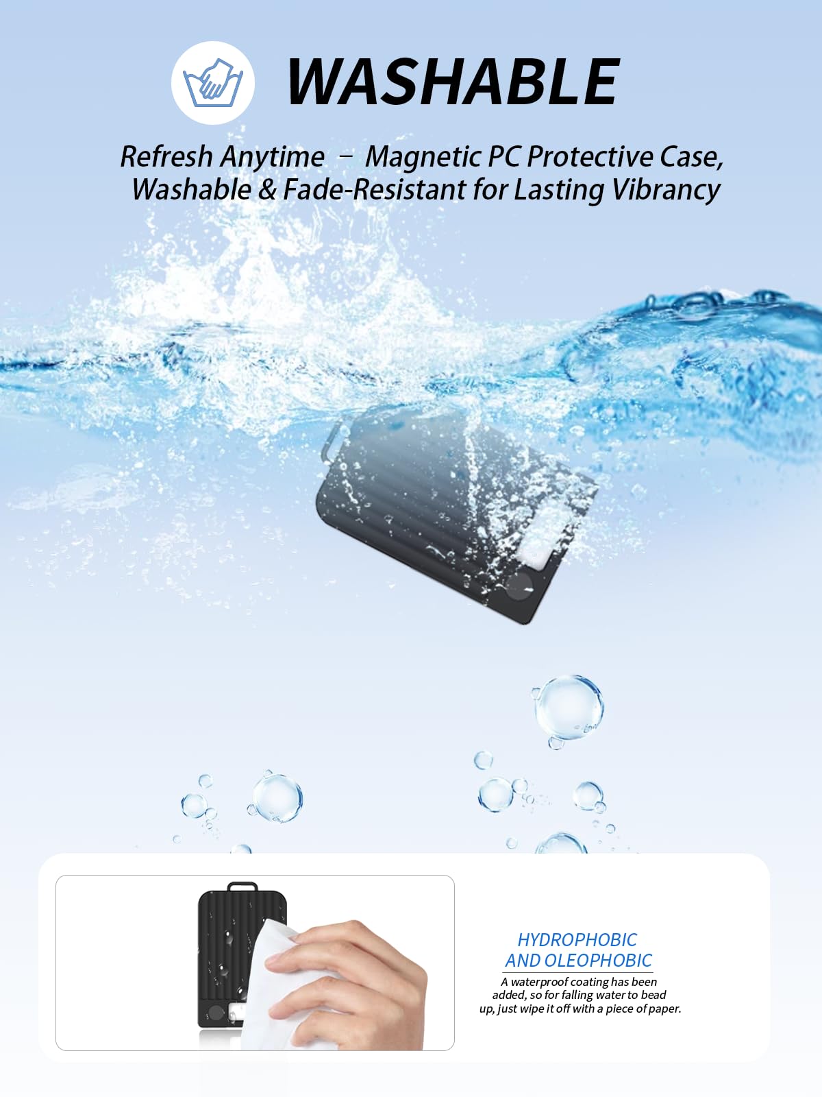 Funda para PLAUD Note/Plaud Note Pro Digital Dictáfono yystao Hart-PC Funda Magnética Funda Protectora a Prueba de Polvo, Resistente a Golpes y Duradero, Negro