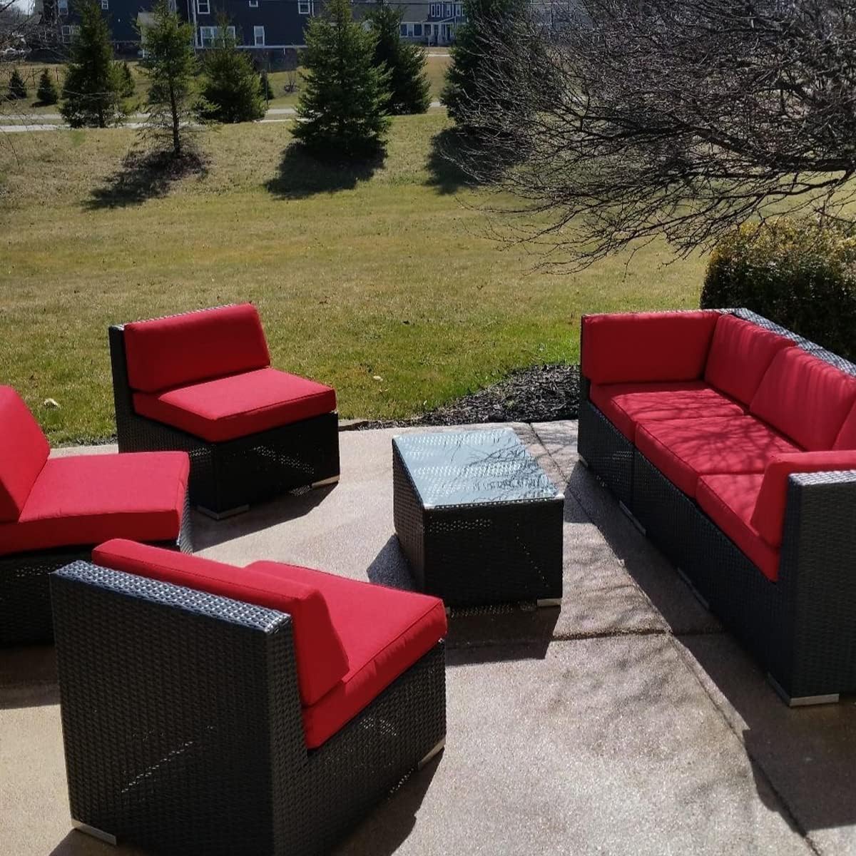 Fodera per Cuscino Panca Esterno 120x40 110x50 100x40 100x50 Rettangolare con Cerniera, Coprisgabello Copri Cuscino Antiscivolo Impermeabile per Sedile da Giardino per Patio(Beige,180x60x8cm)