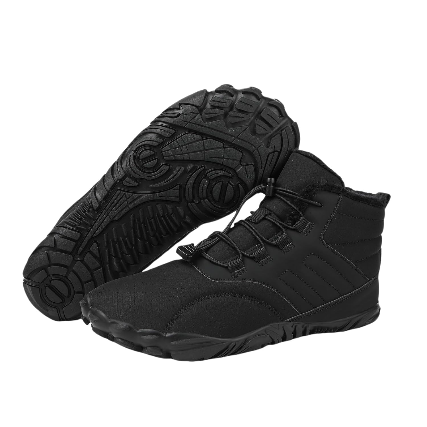 Snow Boots for Women Men Neuropathy Non-Slip and Comfortable Winter Barefoot Shoes Wide Toe Box Ankle Booties Waterproof