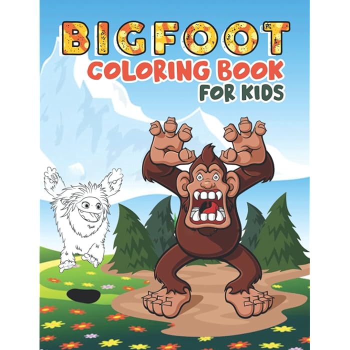 Buy Bigfoot Coloring Book: 30 Fun And Stunning Coloring Pages Featuring