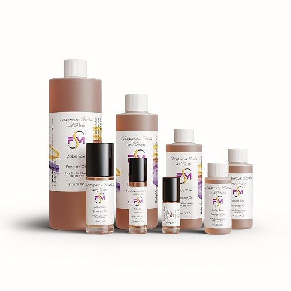 Amber Rose Fragrance Oil - 1 Fl Oz Plastic Bottle (30ml)