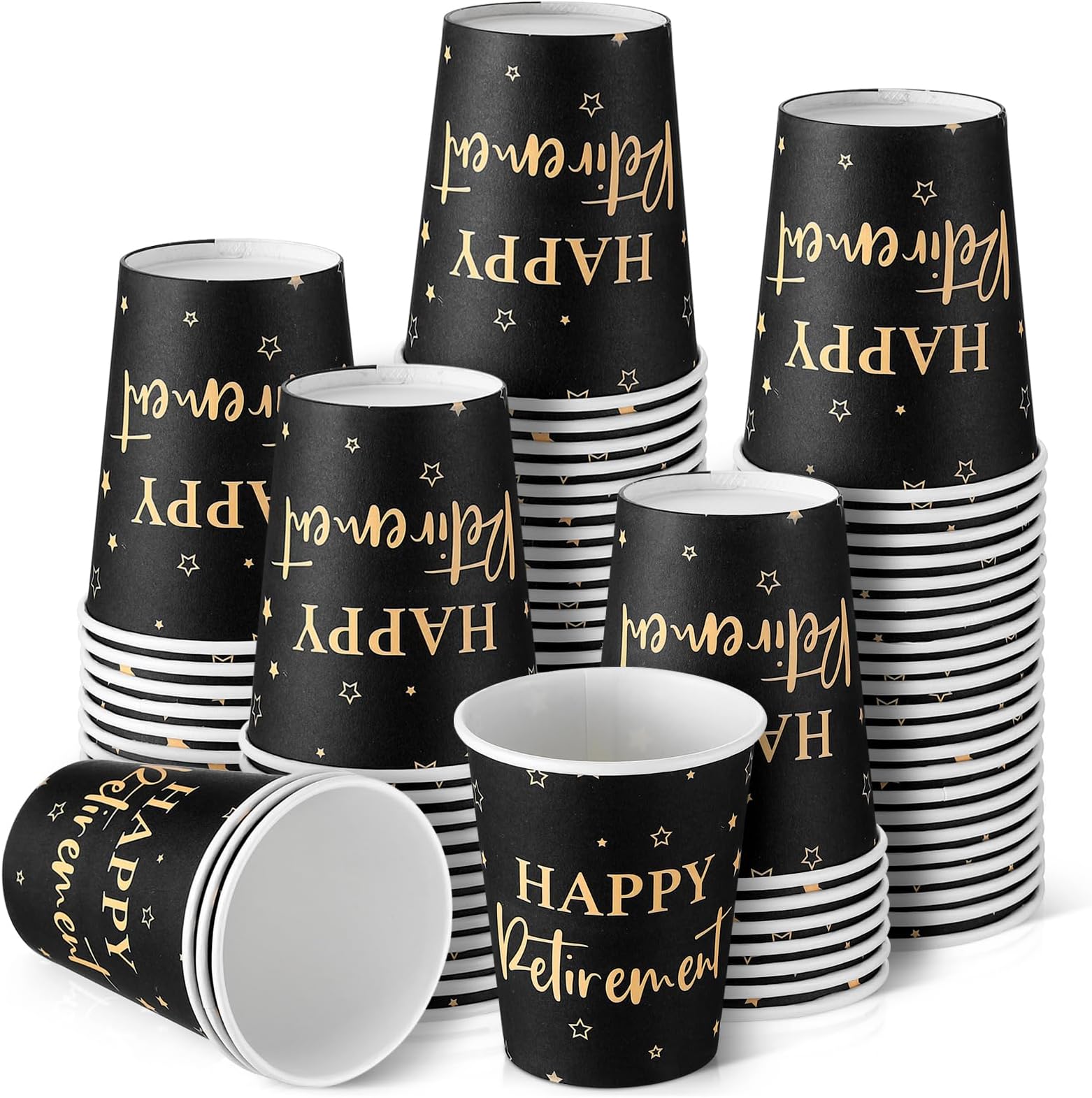 Amazon.com: Elyxio 100Pcs Floral Paper Cups Pink Flowers Paper Cups 9oz ...