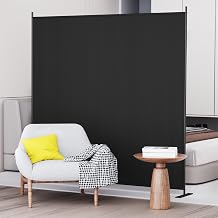 C-Hopetree 1 Panel 6 Ft Room Divider and Folding Privacy Screen, Indoor Fabric Portable Partition and Separation Wall for Home