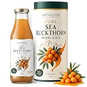 Naturesum Sea Buckthorn Juice 500ml Pulp Concentrate, Central Asian Sea Buckthorn Berry Juice, Rich in Omega 3 6 7 9 & Vitamin C, Immunity Boost, Skin & Gut Health, Antioxidant Superfruit, Lab Tested, Cold Pressed gallery image
