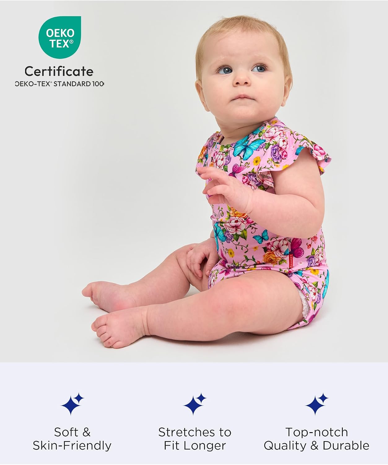 Bamboo Viscose Baby Romper Infant Ruffle Sleeveless Baby Girl Bodysuit