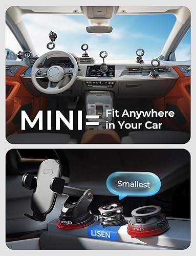 Miniatura 3 de LISEN SuctionPro Magsafe - Soporte magnético para teléfono de automóvil, soporte de teléfono ajustable 360 para accesorios de