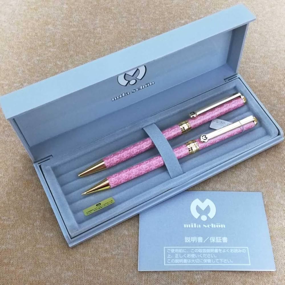 文房具・ステーショナリー milla Amazon | ミラショーン ロゴ入 ボールペン＆シャープペンセット