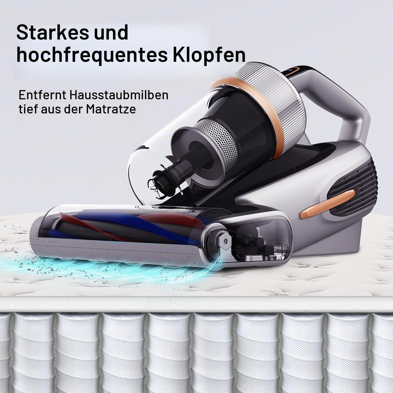 Jimmy BX7 Pro Milbensauger 700W Leistungsstark Matratzenreiniger mit UV-C-Licht, Hausstaubmilben Sensor,Ultraschall Funktion,16Kpa Absaugung Handstaubsauger für Matratze Sofa Bett