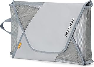 Ponhog Garment Folder - Original Garment Packing Folder Premium Travel Garment Bag Foldable Clothes Shirt Bags Luggage Accessory with Wrinkle-Free Folding Board and Compression Wings Grey