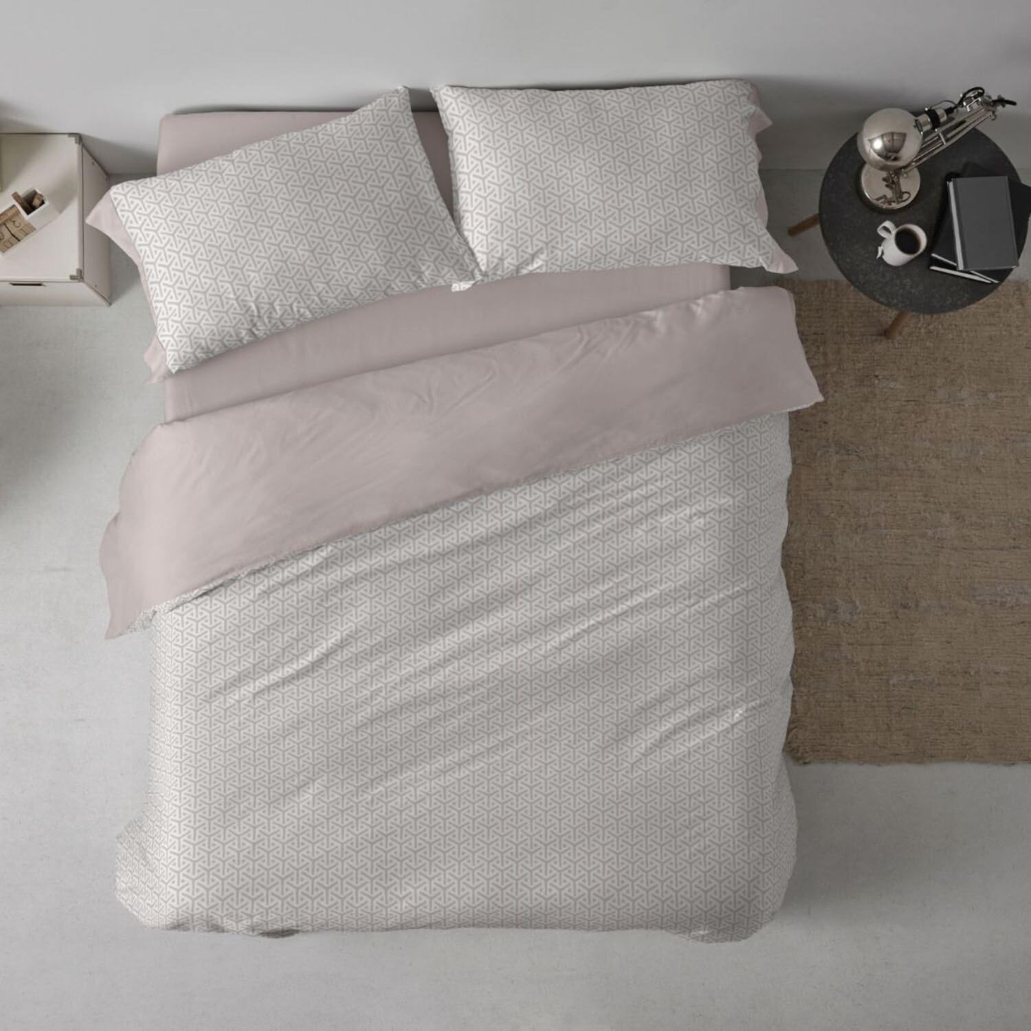 Burrito Blanco | Cotton duvet covers | Bed 200 cm Design 638 | Beige (200x200 cm.)