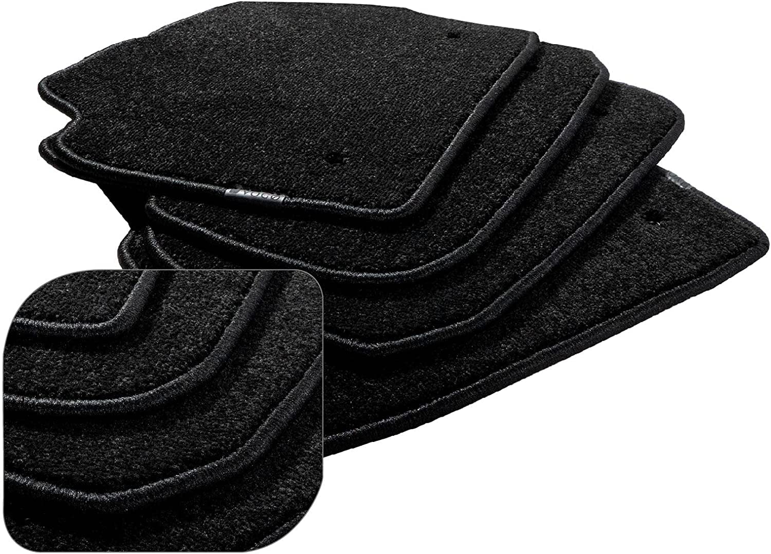 Alfombrillas Velour para Coche Estera del Coche Alfombrillas Velour Coche compatibles con Volkswagen Passat B7 2010-2014 Kombi/Sedan