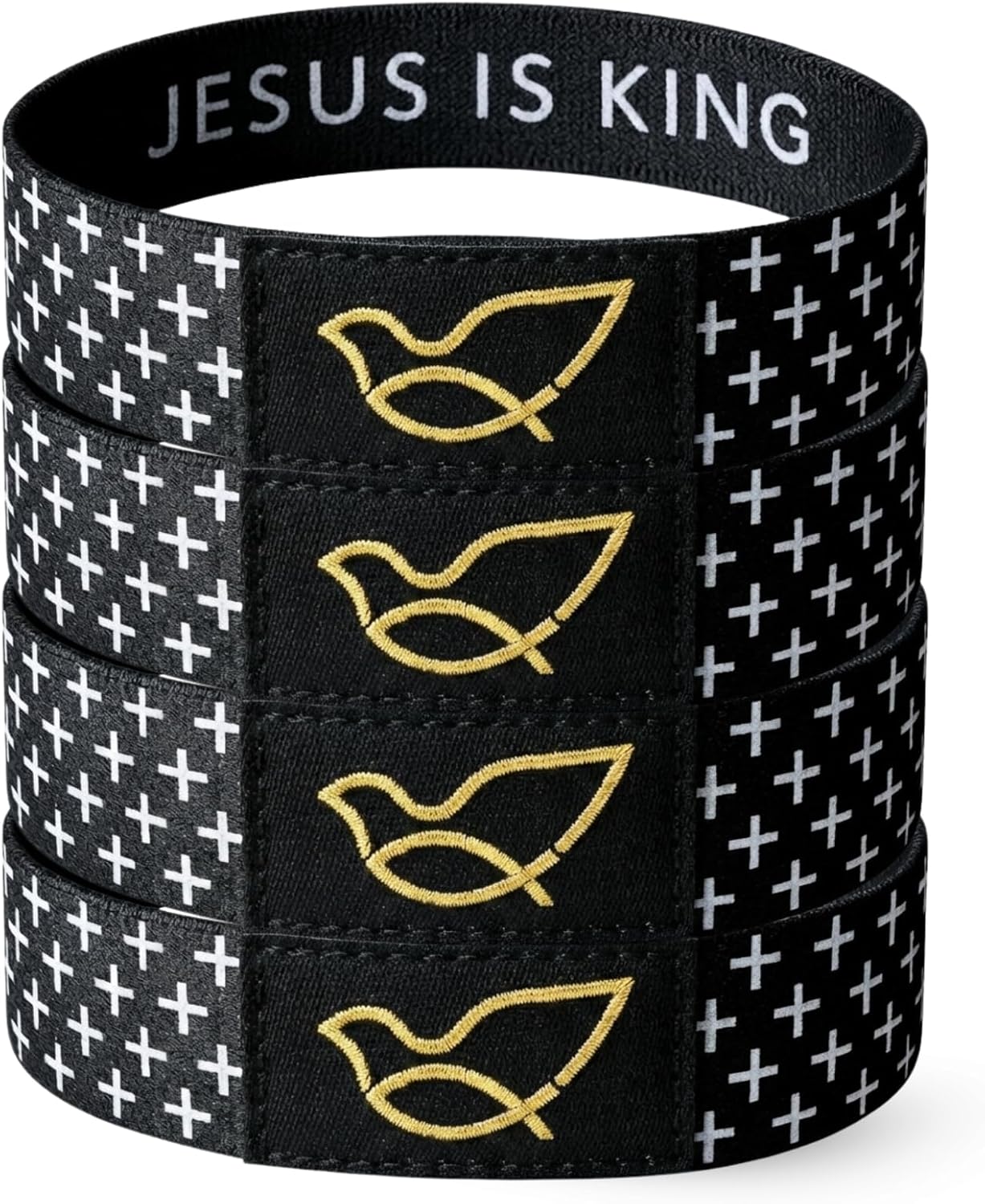 Lusinus Bible Verse Bracelets with Touch Chip, Tap to Read Scripture, Christian & Jesus Bracelets for Men Women Teens, Easter Gifts for Teens, Lent Faith Gifts