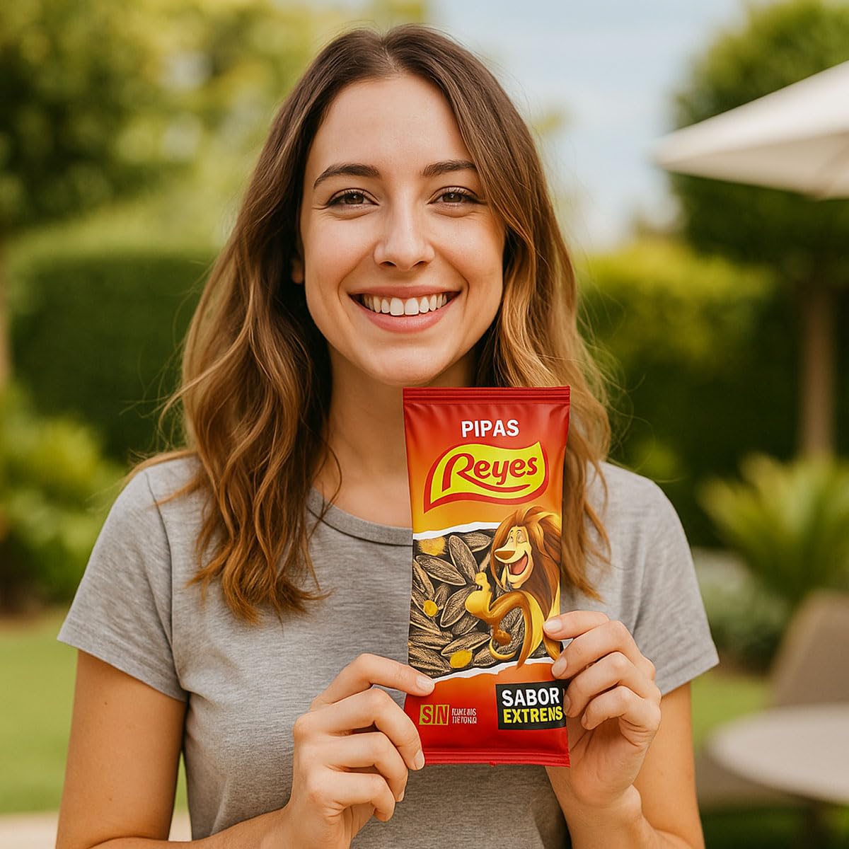 Pipas Reyes Caja 15 Bolsas x 80g Pipas Girasol Tostadas con Sal Frutos Secos Naturales Snack Saludable Aperitivo Clásico Español