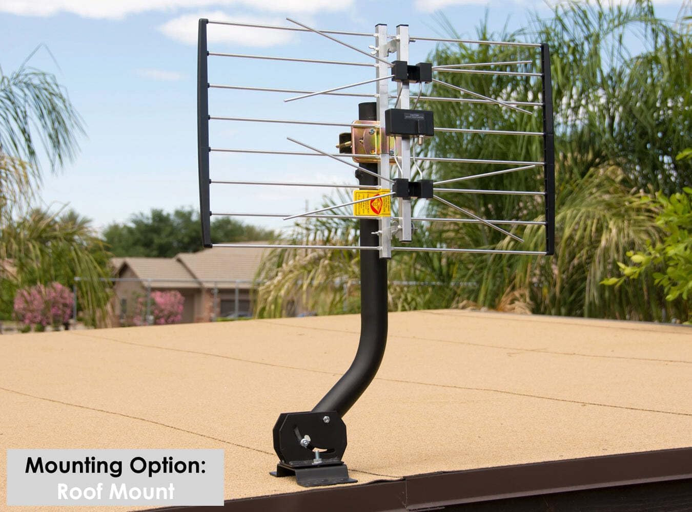 Channel Master Universal Antenna Mount - Sturdy Steel Adjustable Mount for Secure TV Antenna Installation, 1.5" Pole Diameter, Extends from 24"- 44", Weather-Resistant, 7" Wall Clearance