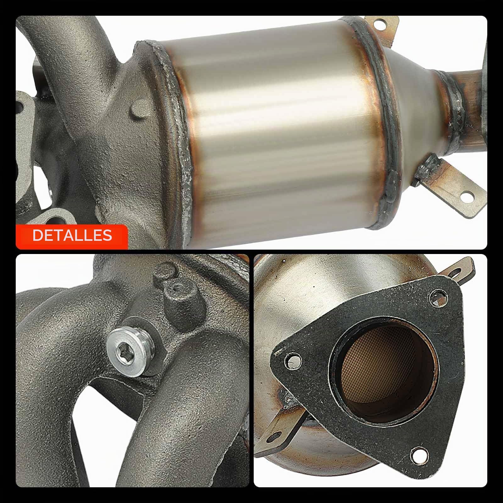 Frankberg Catalizador Colector de escape Gasolina Compatible con Corsa D S07 1.2L Corsa C X01 1.2L Corsa D S07 1.4L Astra H CaR.A.Van A04 1.4L Meriva X03 1.4L Replace# 55355324