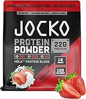 Vista 16 de Jocko Fuel Mölk Proteína de suero en polvo 22g Mezcla baja en azúcares de fruta del monje - Recuperación y crecimiento muscular, el embalaje puede