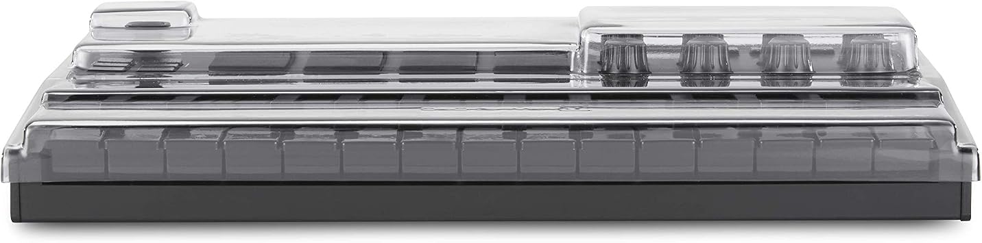 Decksaver LE Cover for Akai MPK Mini MK3 - Super-Durable Polycarbonate Protective lid in Smoked Clear Colour, Made in The UK - The Producers' Choice for Unbeatable Protection