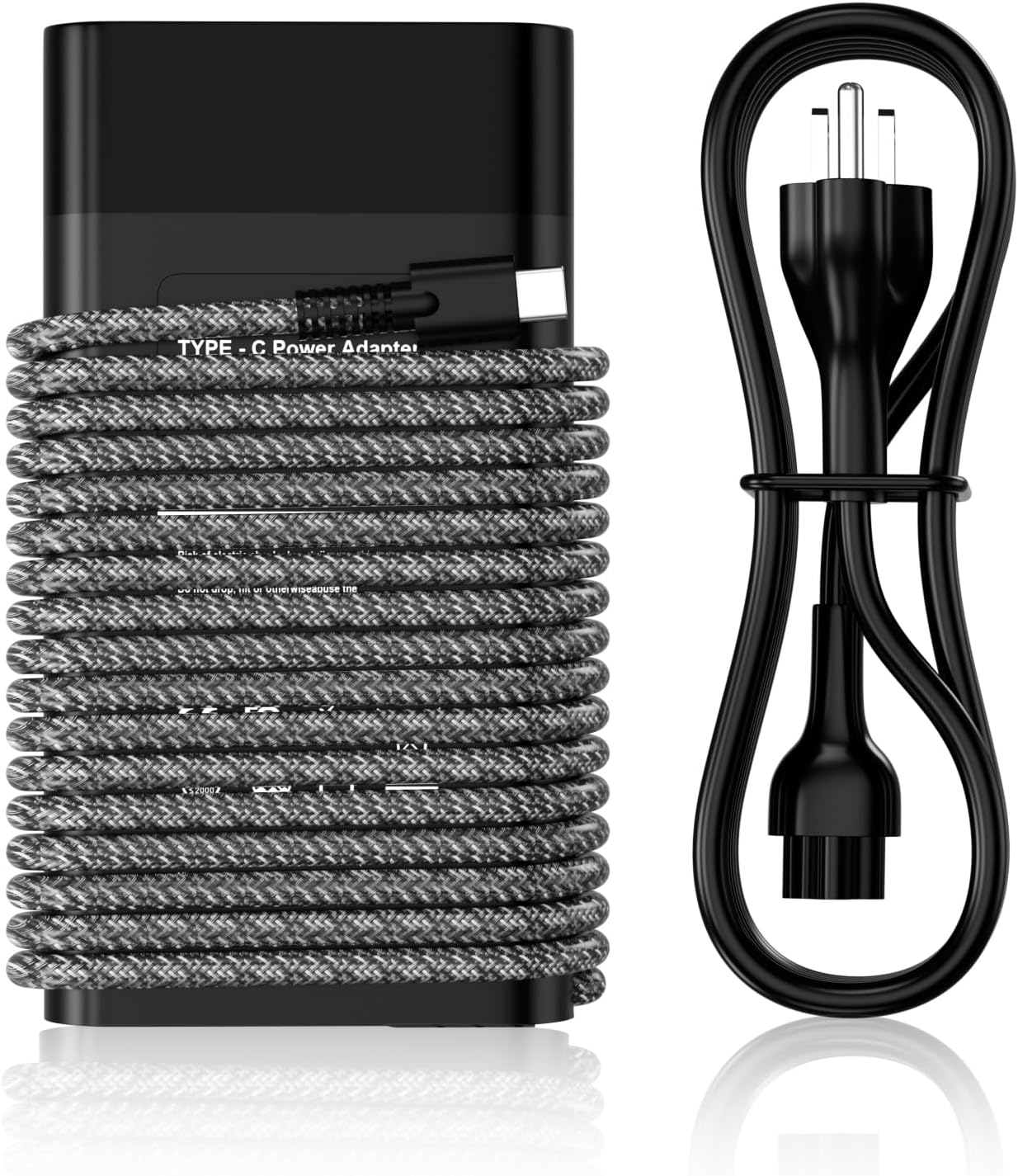 Slim 65W USB Charger Replacement for HP Compatible with Spectre x360, Envy, Chromebook, Elitebook x360, Pavilion, Elite x2 Ac Adapter Type C Power Cord Supply