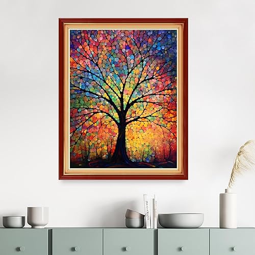 Miniatura 20 de Dimensean Kits de punto de cruz estampados, gama completa de patrones de bordado, kits de iniciación para principiantes, adultos o niños, kits