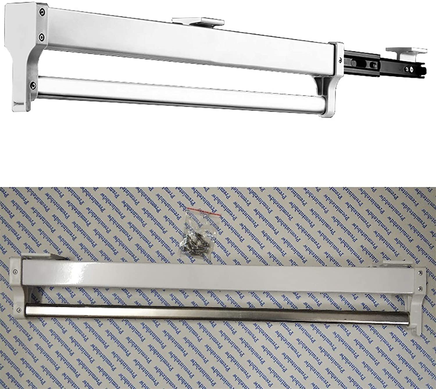 Barre de penderie coulissante extensible pour un gain de place maximal