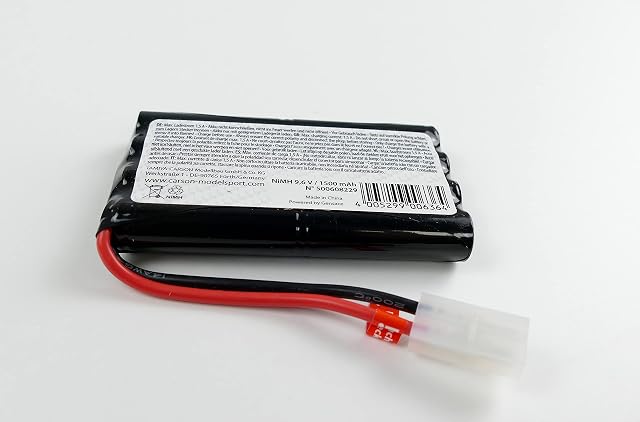 Foto 2 de 2 de Carson 500608229 - Batería Recargable Ni-MH (9,6 V/1500 mAh, con Conector Tamiya, para Coche radiocontrolado…