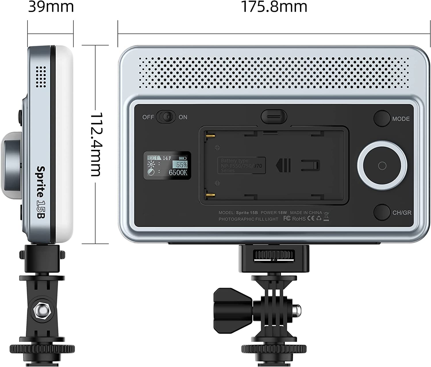 VILTROX RGB Pannello LED Luce Fotocamera Dimmerabile 2800K-6800K per Fotografia YouTube Tiktok(Controllo Bluetooth, Batteria Ricaricabile 2200 mAh VILTROX RGB Pannello LED Luce Fotocamera Dimmerabile 2800K-6800K per Fotografia YouTube Tiktok(Controllo Bluetooth, Batteria Ricaricabile 2200 mAh