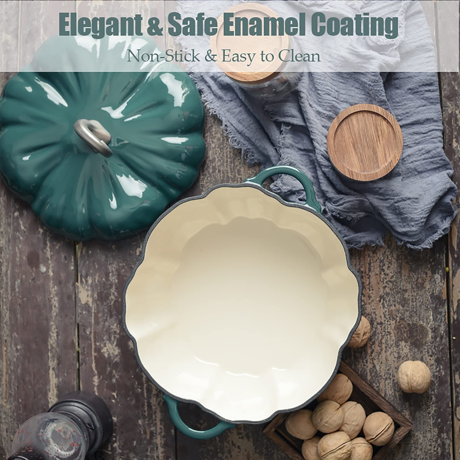 LE CREUSET COCOTTE Citrouille Grand Modèle En Fonte Emaillée Orange