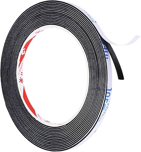 Miniatura 1 de PATIKIL Cinta de espuma de sellado de 16.4 pies, 0.197 pulgadas de ancho y 0.039 pulgadas de grosor, burlete de puerta de una sola cara para