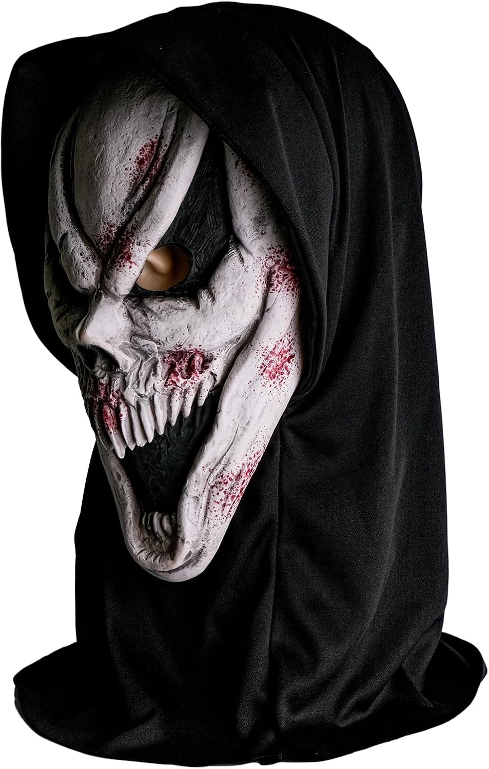 Evil Scream Creepiest Mask with Scarf, New Ghost Evil Design Full Head Scray Halloween horror Costume Mask for Kids Adults (Evil Ghost Face Mask) - Image 4