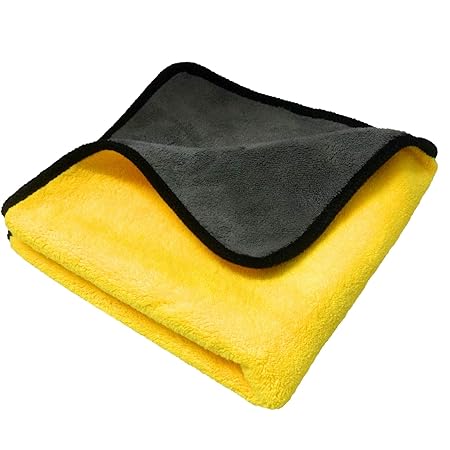Sobby Microfiber Car Cleaning Towel 800 Gsm Set Of 1 Multicolour Amazon In Car Motorbike