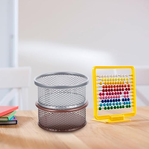 Miniatura 2 de NUOBESTY 2 piezas de clip de papel de malla dispensador de clip de papel para organizador de escritorio, carpeta, clip, contenedor, accesorios de
