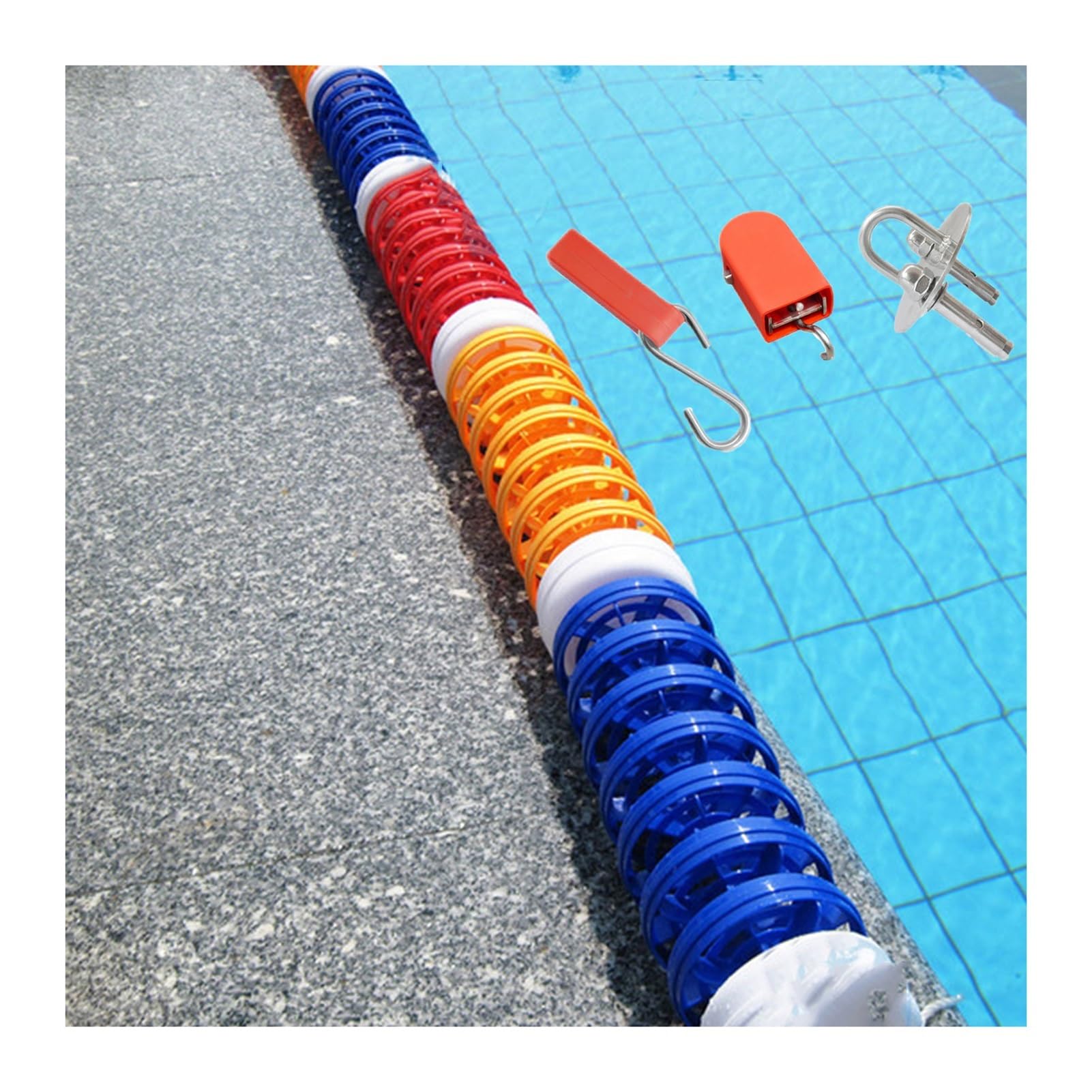 Corde de séparation flottante de sécurité pour stopper le croisement des nageurs en bassin