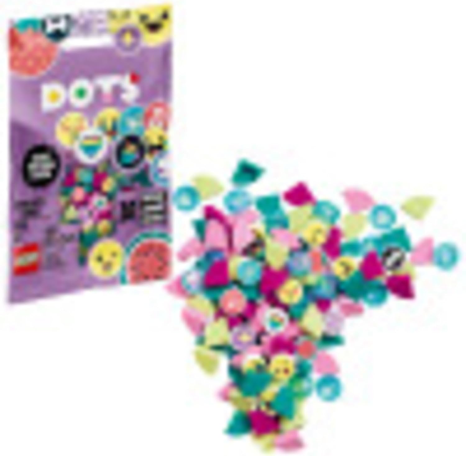 Lego DOTS Extra DOTS - Series 1 41908 DIY Craft, A Fun add-on Tile Set for Kids who Like Arts-and-Crafts Play and Decorating Jewelry or Room décor and Prints (109 Pieces)