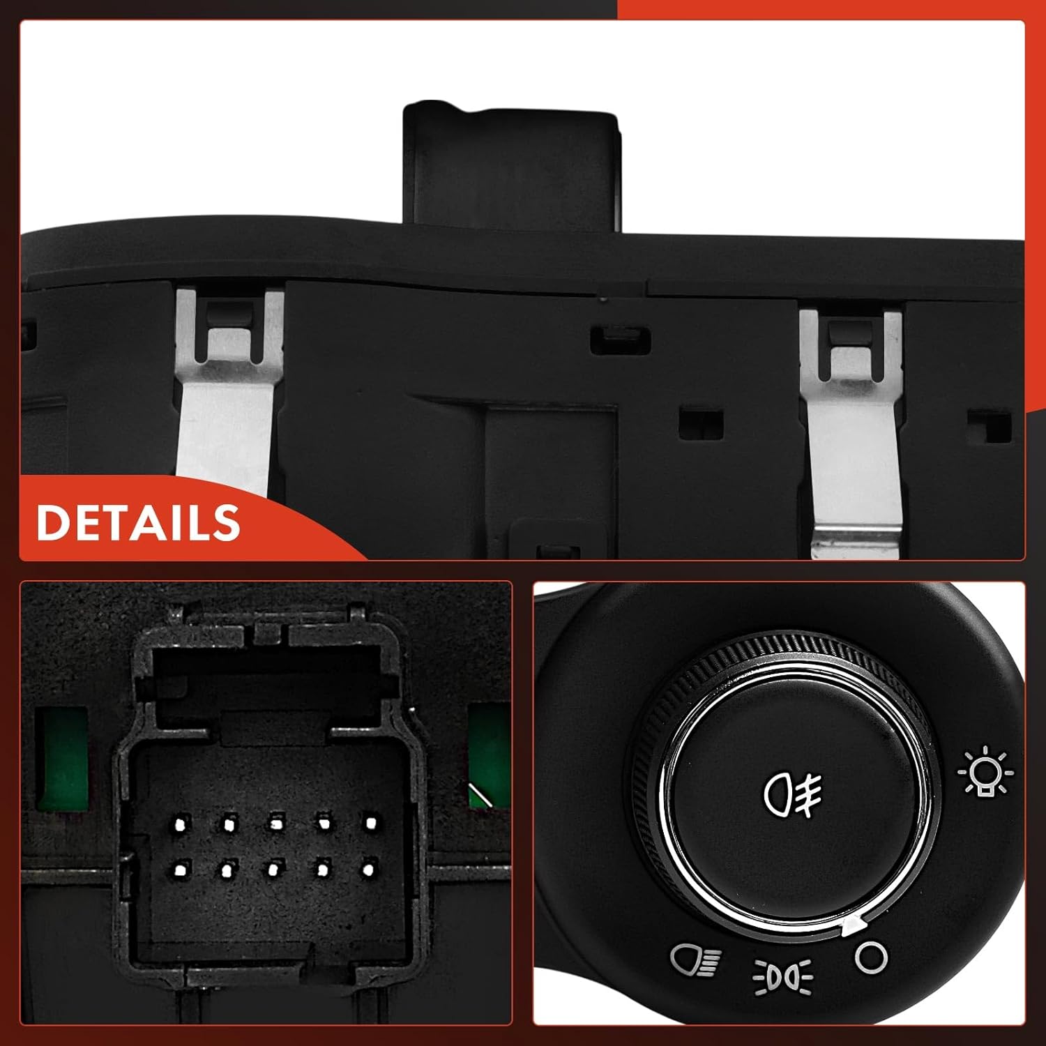 A-Premium Headlight Switch Instrument Panel Headlamp Dimmer Switch Compatible with Jeep KL Series Cherokee 2014-2019