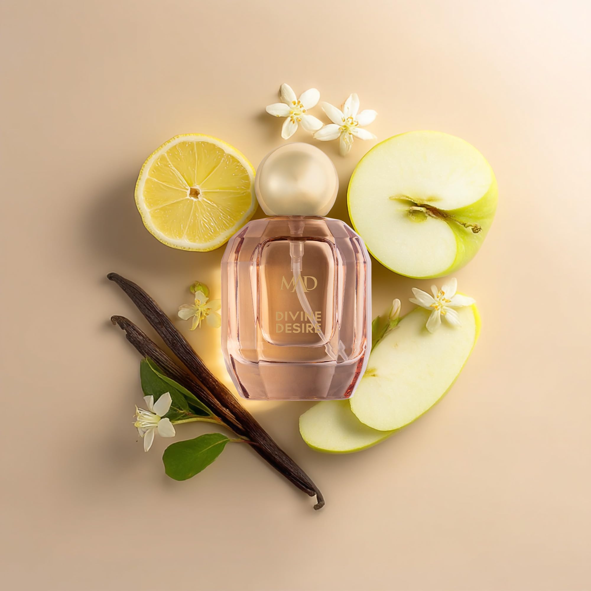 MAD Divine Desire Damen Extrait de Parfum 100 ml– Zitrone,Jasmin&Amber