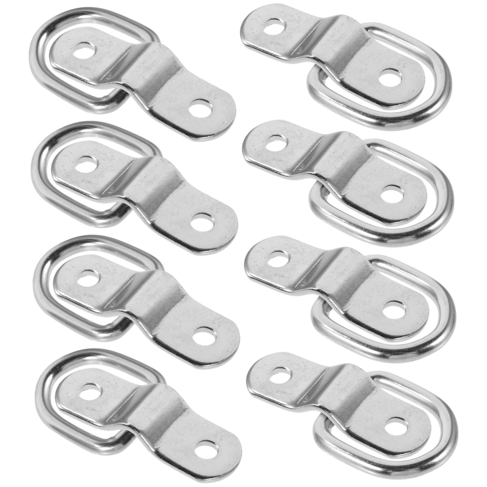 Ciieeo 3 Set D Ring Ancoraggio Per Inossidabile Fissaggio Sicuro E Resistente Per Carichi Pesanti Su Auto E Barche Per Trasporti E Attrezzature Da Campeggio 8 Pezzi*3
