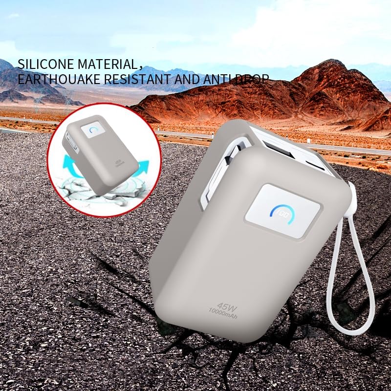 Custodia in silicone per Anker Nano Power Bank 10,000 mAh(45W),Silicone morbido e spesso 2 mm,Aperture precise, non influisce sulla ricarica,Anti-caduta e anti-graffio,facile da trasportare (Nero Custodia in silicone per Anker Nano Power Bank 10,000 mAh(45W),Silicone morbido e spesso 2 mm,Aperture precise, non influisce sulla ricarica,Anti-caduta e anti-graffio,facile da trasportare (Nero