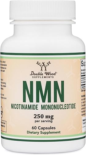 Suplemento NMN (suplemento de mononucleótido de nicotinamida NAD) - Forma estabilizada, 250 mg por porción (60 cápsulas), probado por terceros,