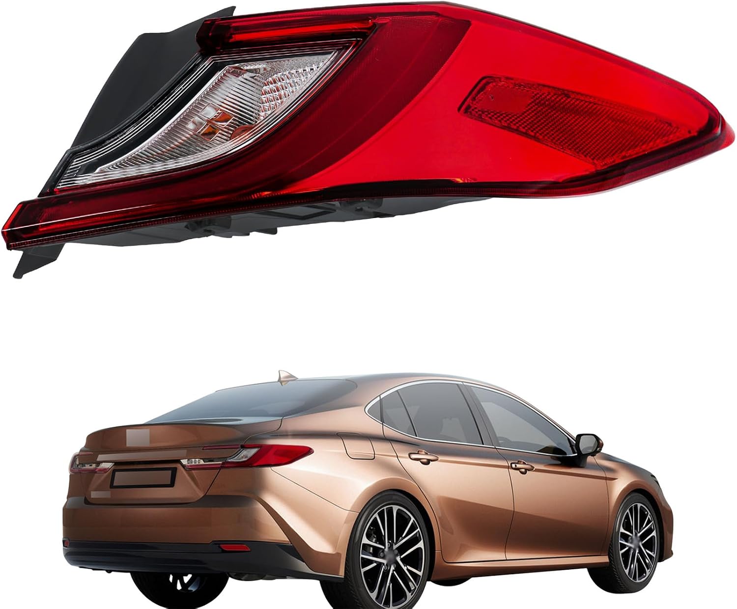 labwork Right Side Outer Tail Light Replacement for Toyota Camry LE SE 2025 Rear Tail Lamp Assembly 81550-AQ010
