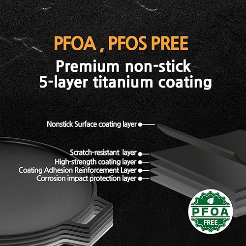 Miniatura 5 de Sartén coreana para barbacoa 1 IH con bolsa, revestimiento antiadherente, todas las estufas (gas, eléctrica y de inducción), plancha (12 pulgadas)