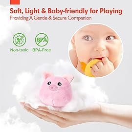 hahaland Baby Toys 6-12 Months - Surprise Barn Stuffed Farm Animals, Rattle, Crinkle, Mirror, Montessori Toys for 6 Month Old Babies Sensory Balls Toddlers 1-3 Gifts Christmas Baby Stocking Stuffers