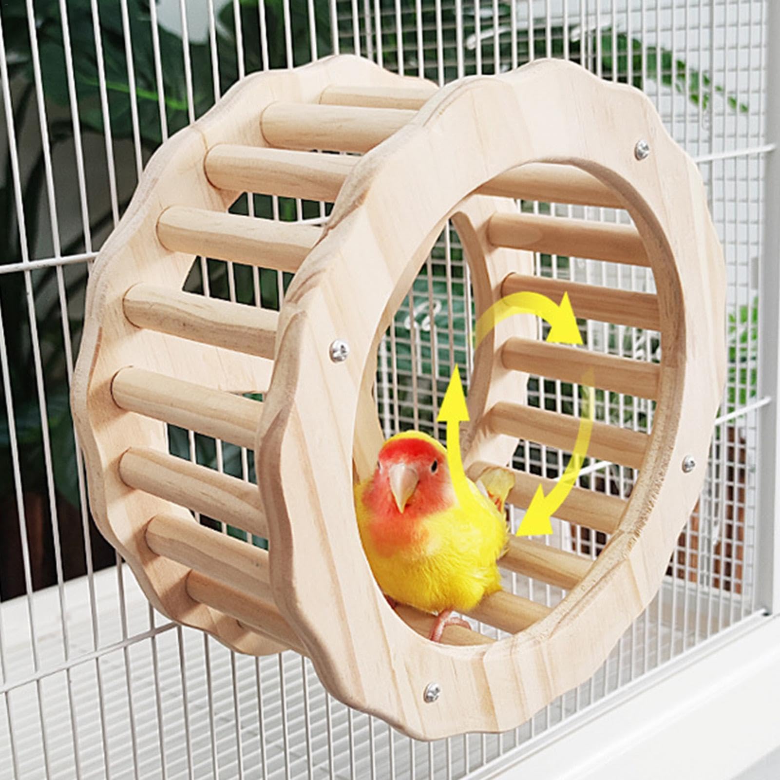 Bird Cage Toy Bird Exercise Wheel | Spinner Running Wheels For Bird ...