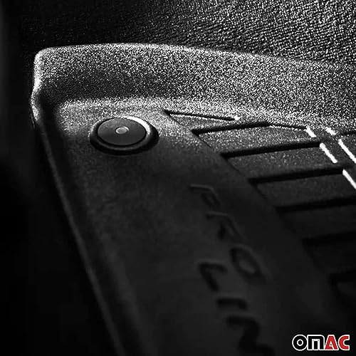 Miniatura 7 de OMAC Alfombrillas prémium para Dodge Grand Caravan 2008 a 2020, juego de revestimientos moldeados 3D delanteros y traseros, protector para todo tipo