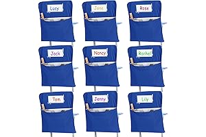 Chair Bags for Classroom: 24 Pcs Small Chair Storage Pockets