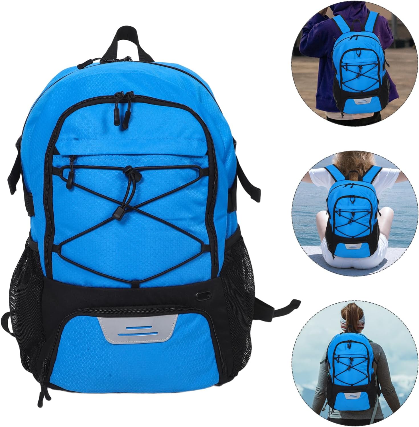 YARNOW Robust Oxford Cloth Backpack Basketball Soccer Baseball Bag Teenagers Adults Backpack Shoe Compartment