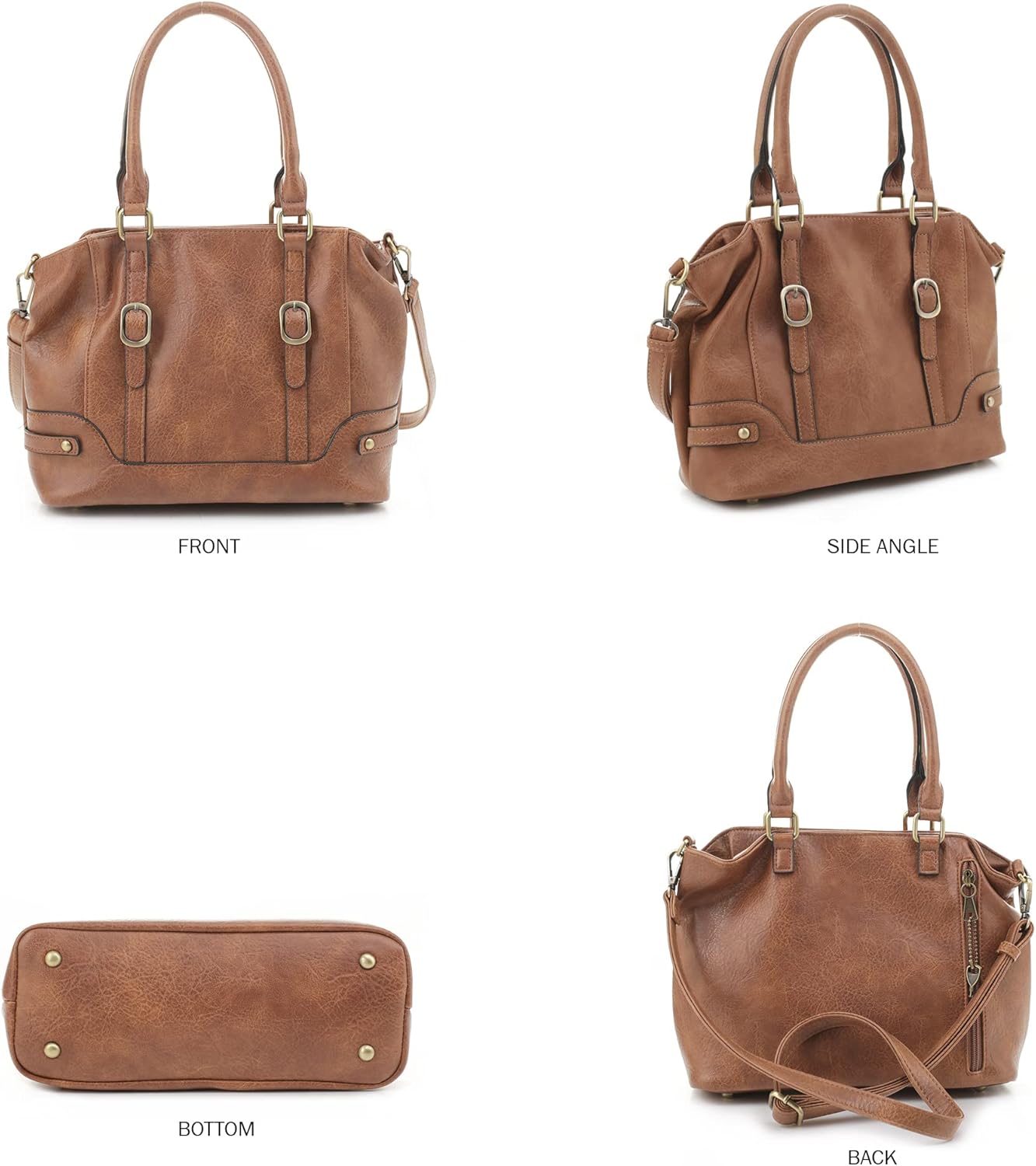 JESSIE & JAMES Elena Concealed Carry Satchel Purse Top Handle Shoulder Tote Bags For Women with Lock and Key | Concealed Carry, Top Handle, Shoulder, with Lock and Key - Image 3