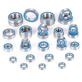 30pcs Rubber Sealed Bearing Kit for Losi Lasernut U4 Tenacity DB | Pro Tenacity MT/SCT/Truggy RC Car Upgrade Parts Precision Bearings