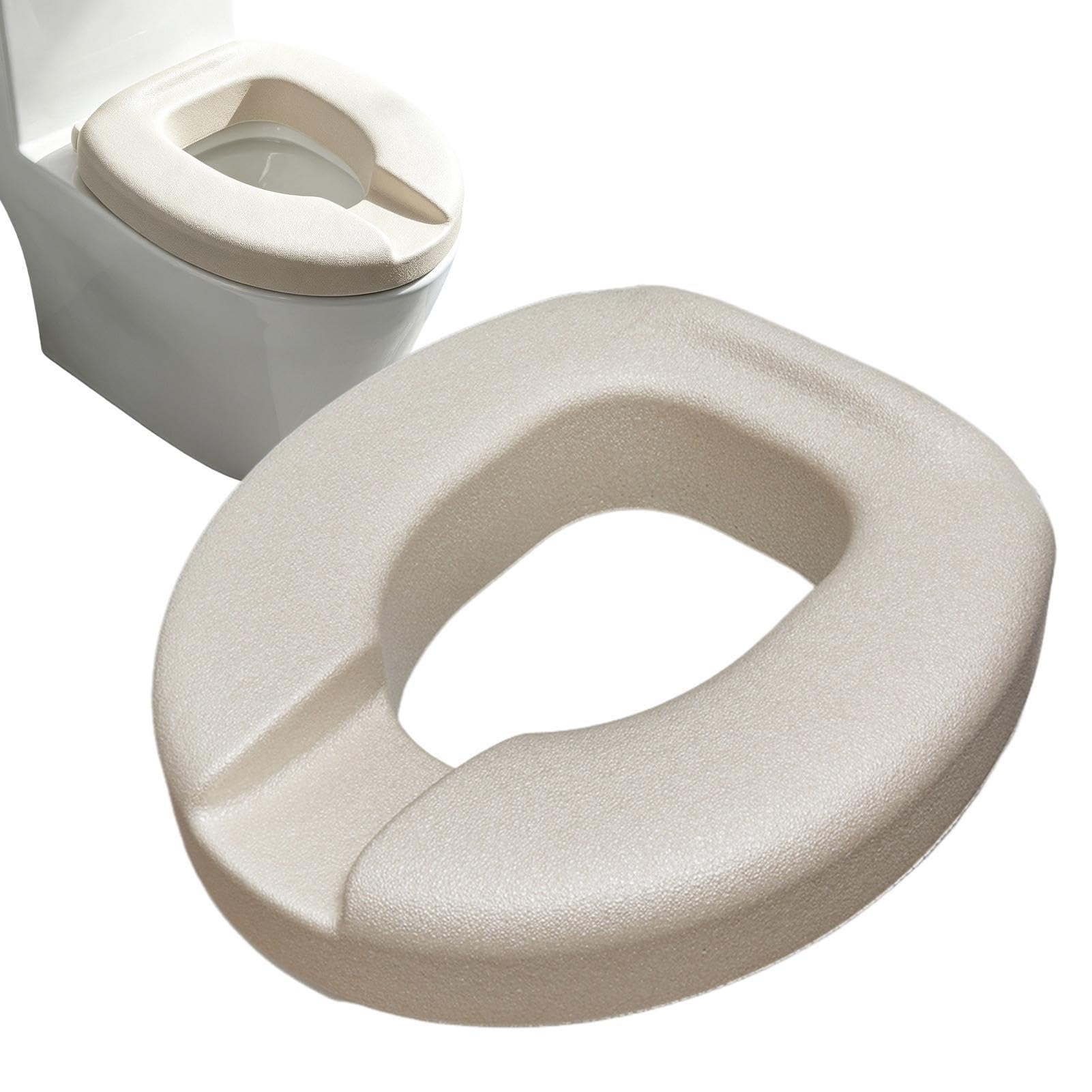 Podwyższona deska sedesowa 3,5 cm - Uniwersalna Miękka Antypoślizgowa | Łatwa w czyszczeniu poduszka sedesowa podwyższająca Dla seniorów i niepełnosprawnych do domu łazienki pod prysznic